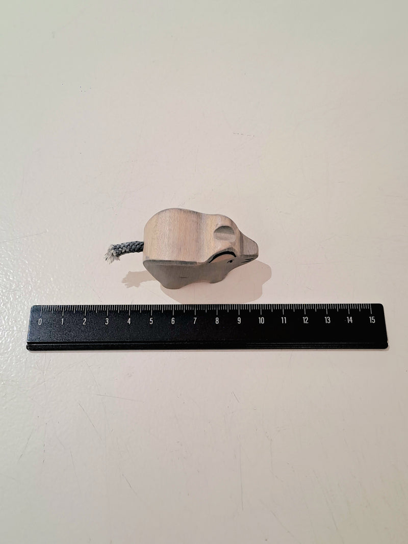 Holztiger Grey Mouse Wooden Animals Farm Animal Toys 3yrs+