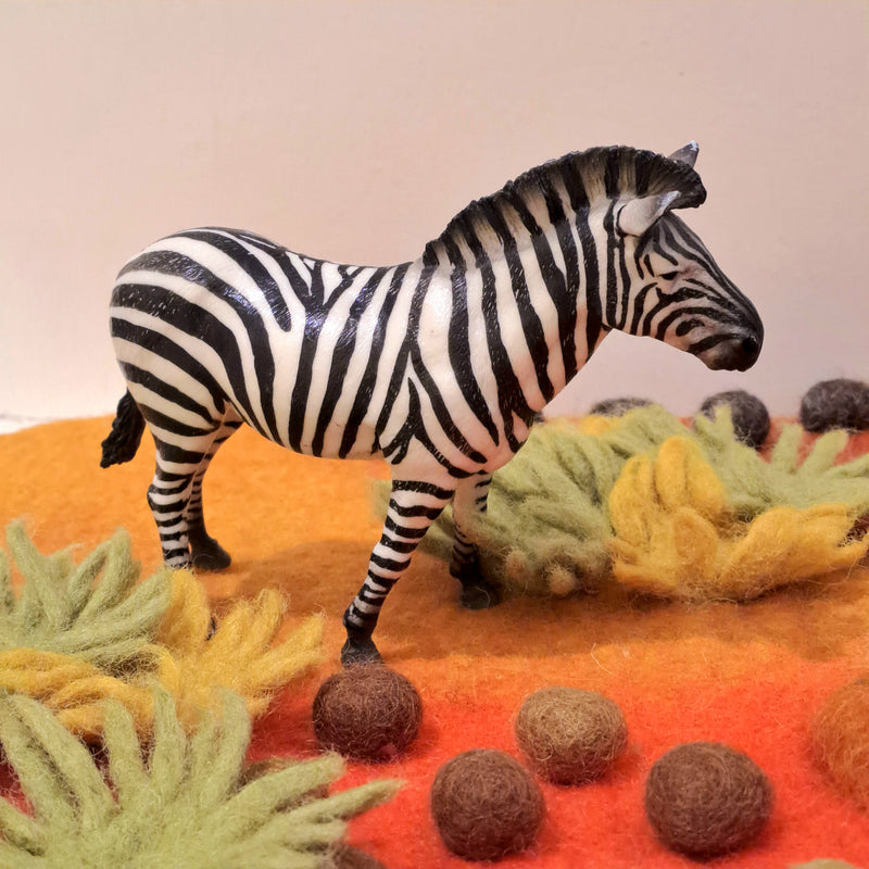 Common Zebra Figurine by CollectA Large African Wildlife Collection Animal Figurines 3yrs+