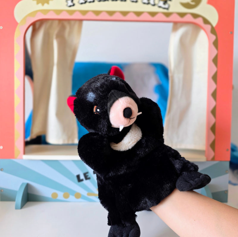 Eco Tasmanian Devil Hand Puppet 25cm By Eco Buddies Pretend and Imaginative Play Toy 3yrs+
