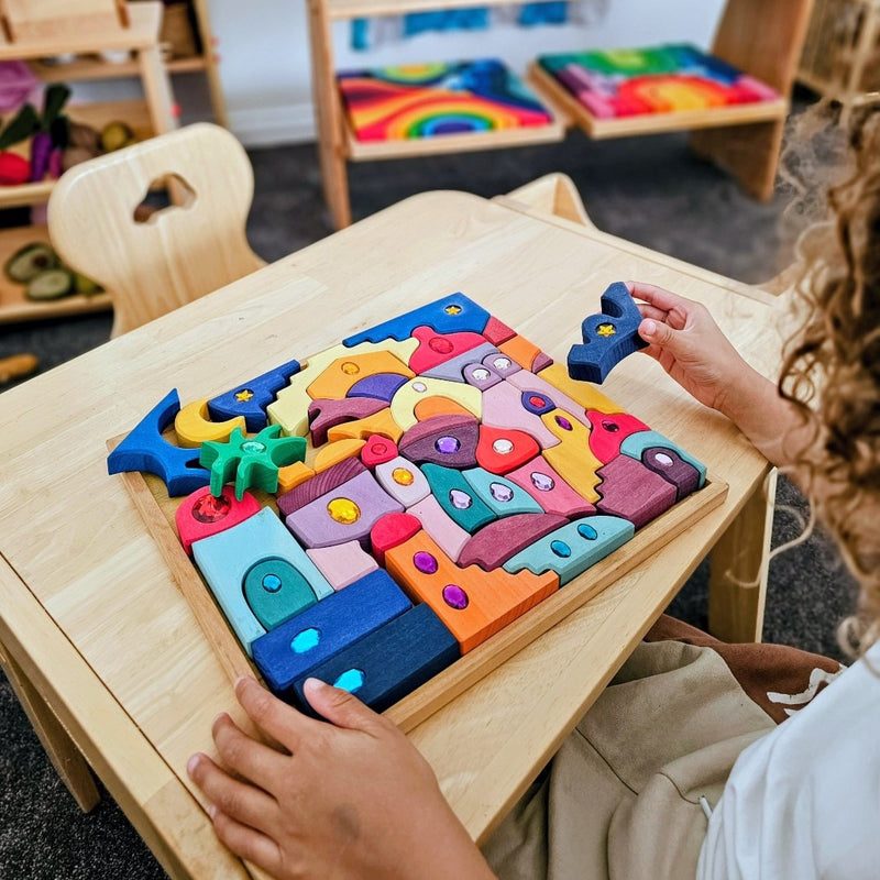 Grimm's Sparkling Mandala Orient Building Blocks 3yrs+