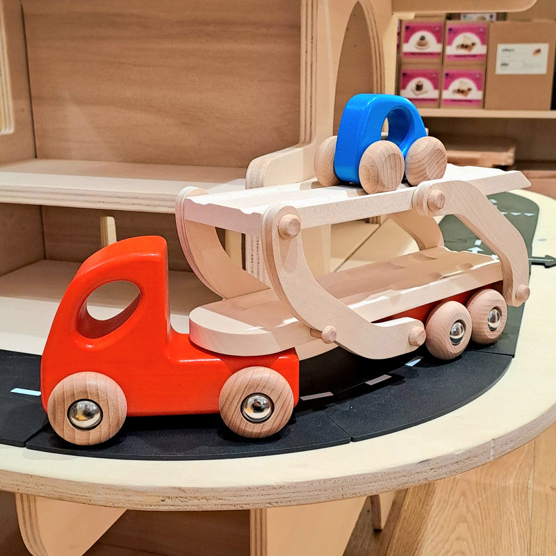 Auto Transporter Eco Toddler Wooden Toy Car by Bajo 18m+