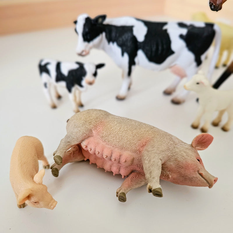 Farm Animals Figurine Collection 8pc Gift Set by CollectA Animal Figurines 3yrs+