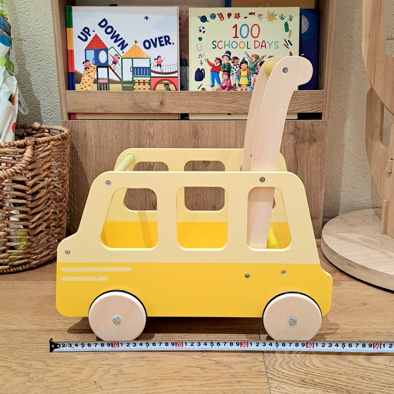 Moover Toys Essential School Bus Baby Walker Baby Toys Yellow 18m+ (Bulky Shipping)