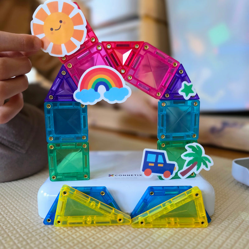 Connetix Tiles 32 Piece Travel Mini Pack NEW 2026 Travel Toys 3yrs+