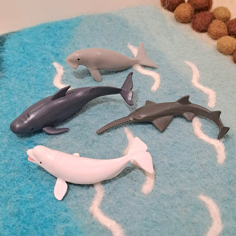 Marine Figurine Tube B Mini Ocean Sea Life Collection Gift Set 12pc by CollectA Animal Figurines 3yrs+