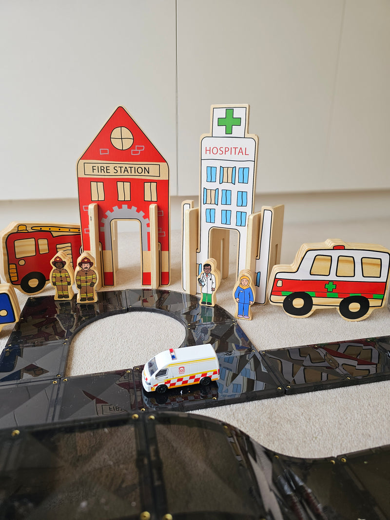 The Freckled Frog The Happy Architect - Emergency Set Pretend & Imaginative Play Toddlers Gifts Idea Best Seller Most Loved in Store 2yrs+