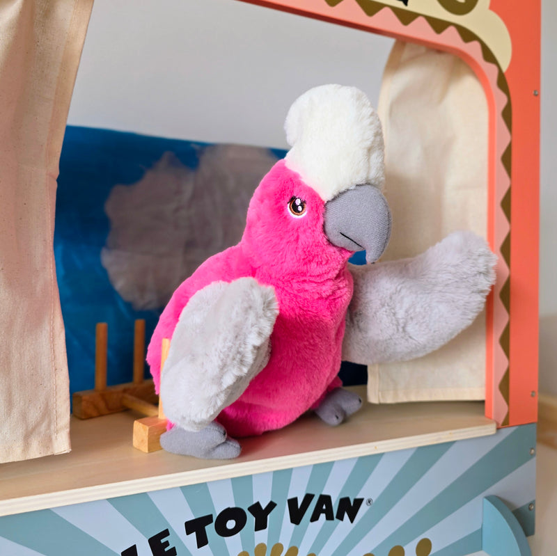 Eco Galah Hand Puppet 25cm By Eco Buddies Pretend and Imaginative Play Toy 3yrs+