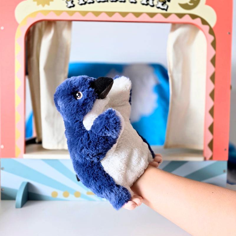 Eco Little Penguin Hand Puppet 25cm By Eco Buddies Pretend and Imaginative Play Toy 3yrs+
