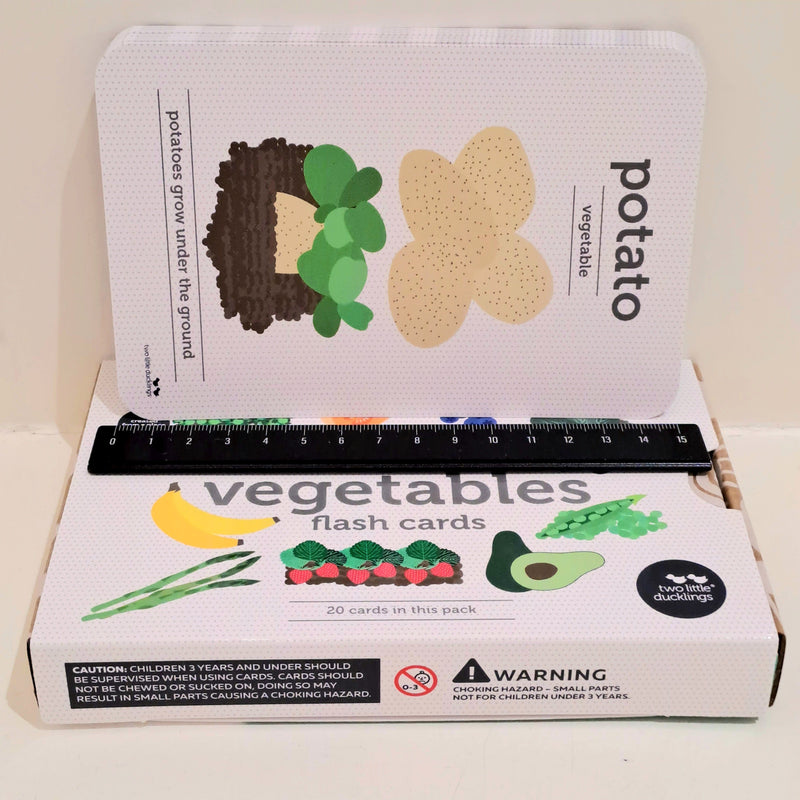 Fruit and Vegetables Flash Cards by Two Little Ducklings 3yrs+