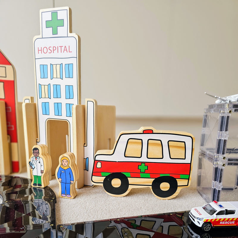 The Freckled Frog The Happy Architect - Emergency Set Pretend & Imaginative Play Toddlers Gifts Idea Best Seller Most Loved in Store 2yrs+