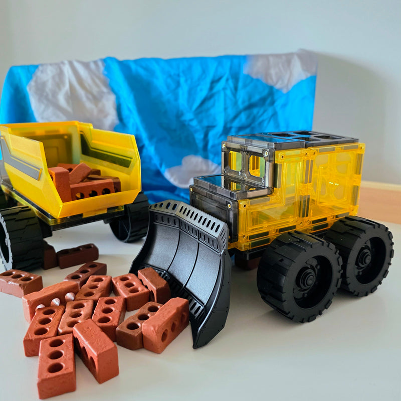 Learn and Grow Toys Magnetic Tiles Mega Mover Pack 23 Piece NEW 3yrs+