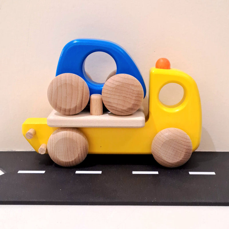 Bajo Emergency Vehicle Set of 5 Toddler Wooden Toy Car Developmental Toys for Toddlers 2yrs+