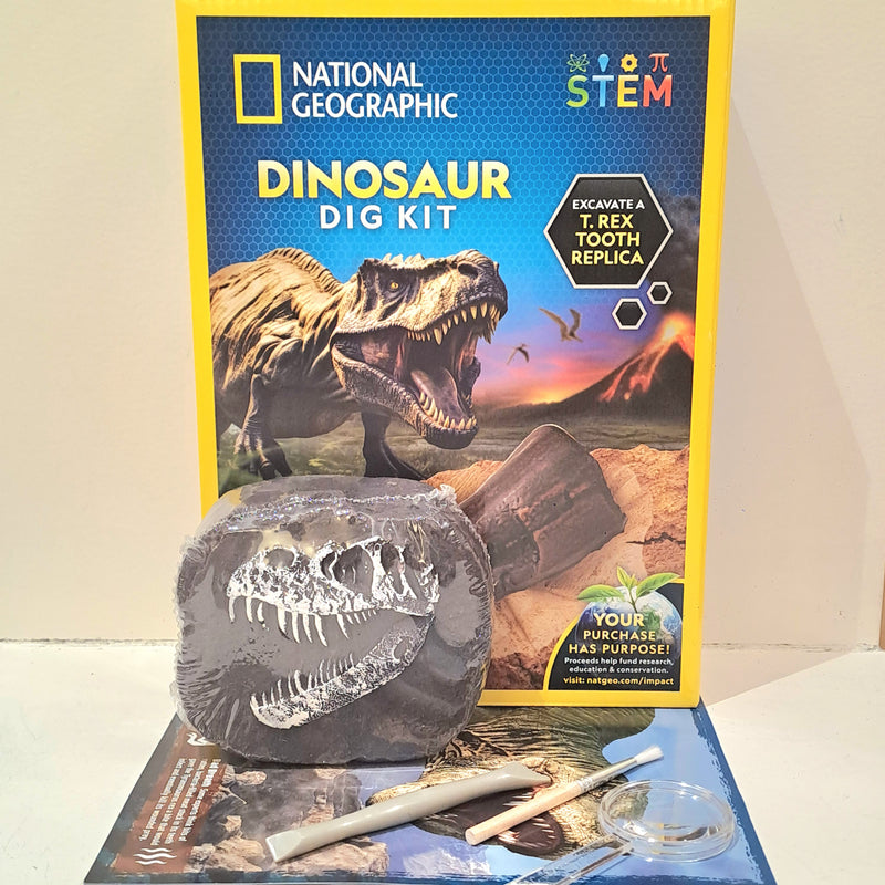 National Geographic Dinosaur Fossil Dig Kit Early Science STEM Toys Dinosaur and Dragon Theme 8yrs+
