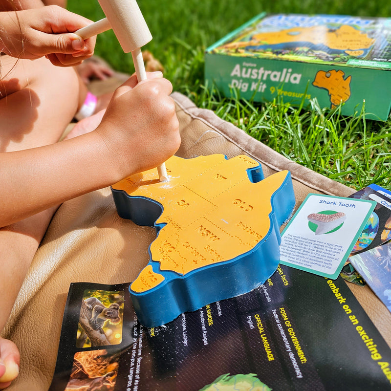 Johnco Dig Kit Explore Australia Early Science STEM Toys 6yrs+