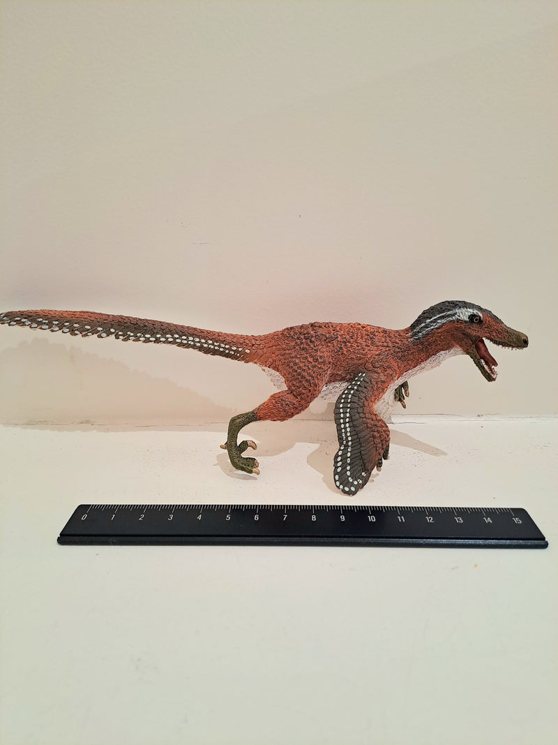 Feathered Velociraptor Figurine by Safari Ltd Large Dinosaur & Prehistoric World Collection Animal Figurines Dinosaur and Dragon Theme 3yrs+