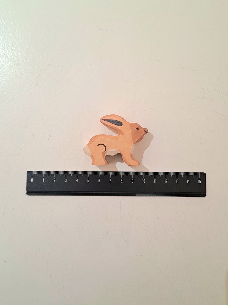 Holztiger Hare Rabbit Wooden Animals Small Woodland & Meadow Animal 3yrs+