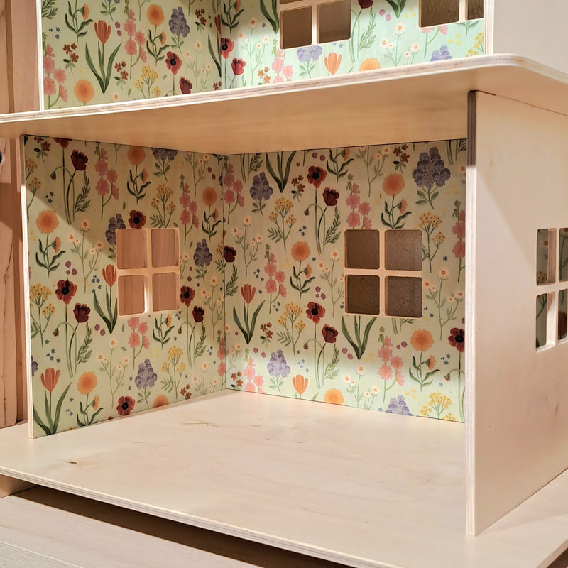 Wooden Doll House Meadow by Milin Toys Pretend & Imaginative Play 3yrs+ (Bulky Shipping)