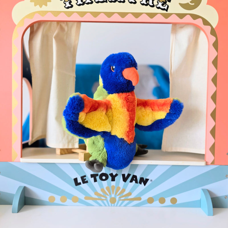 Eco Lorikeet Hand Puppet 25cm By Eco Buddies Pretend and Imaginative Play Toy 3yrs+