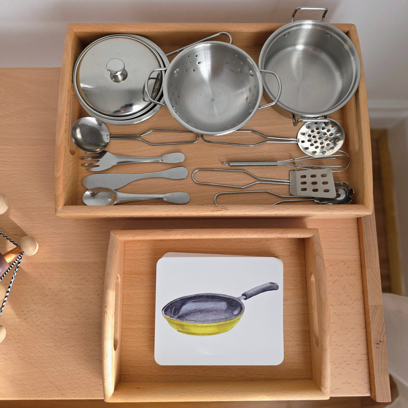Montessori Mini Kitchen Replicas with Similar Cards 3yrs+