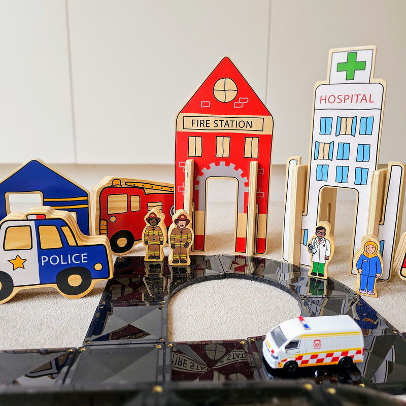 The Freckled Frog The Happy Architect - Emergency Set Pretend & Imaginative Play Toddlers Gifts Idea Best Seller Most Loved in Store 2yrs+