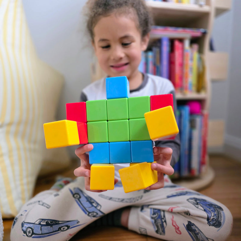 Geomag Magicube Magnetic Cubes Creative Set 24pcs Magnetic Toys Building Blocks STEM Toys 12m+