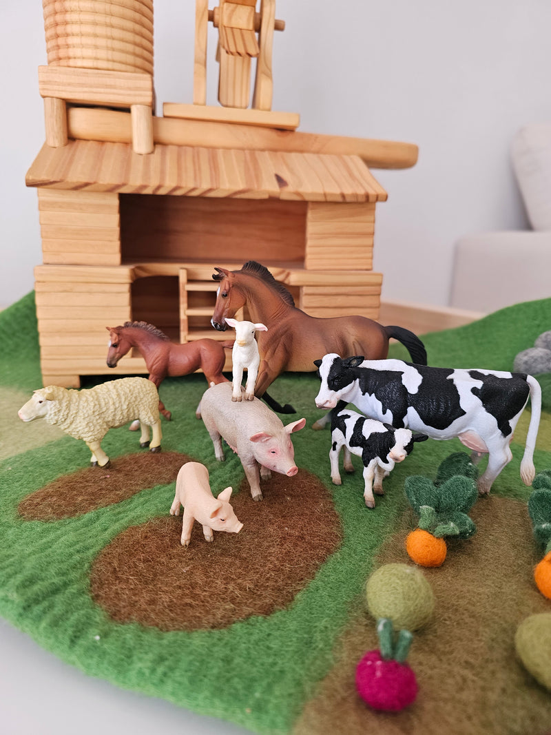 Farm Animals Figurine Collection 8pc Gift Set by CollectA Animal Figurines 3yrs+