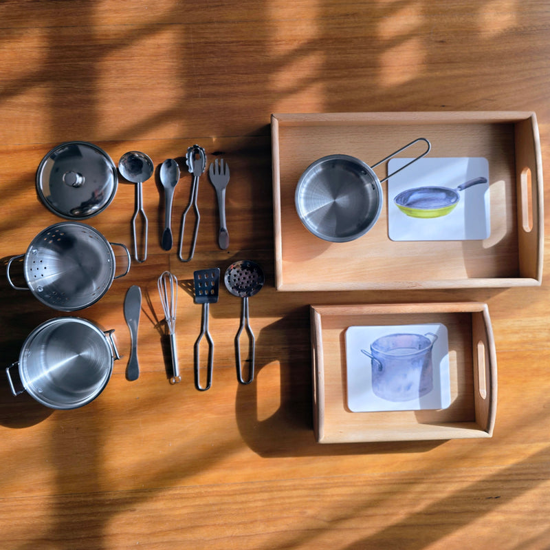 Montessori Mini Kitchen Replicas with Similar Cards 3yrs+