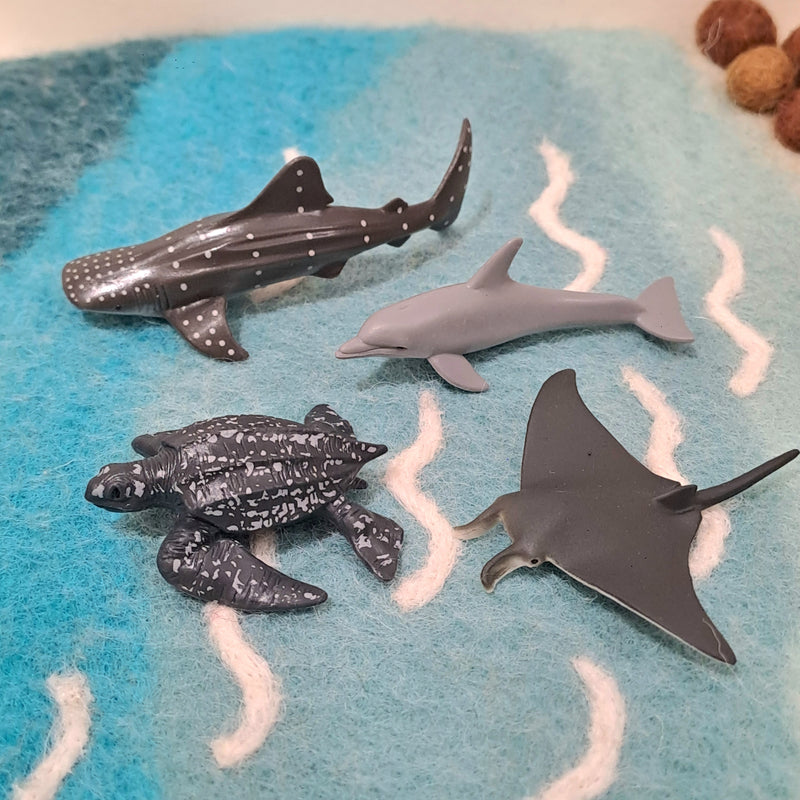 Marine Figurine Tube A Mini Ocean Sea Life Collection Gift Set 12pc by CollectA Animal Figurines 3yrs+