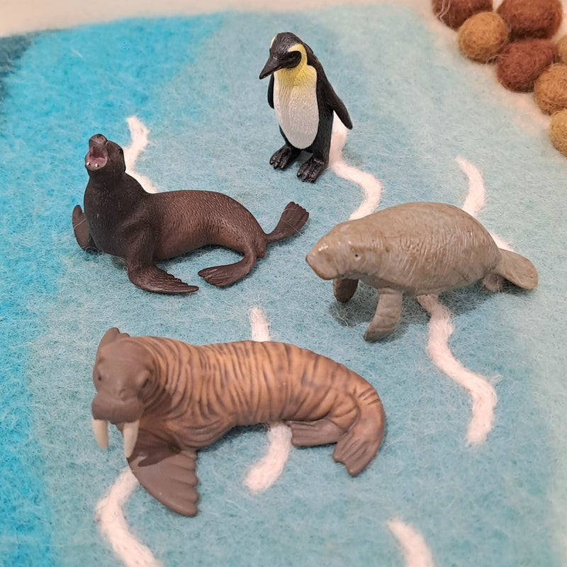 Marine Figurine Tube A Mini Ocean Sea Life Collection Gift Set 12pc by CollectA Animal Figurines 3yrs+