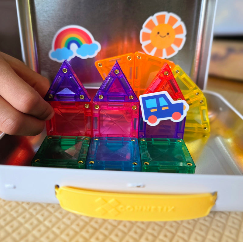 Connetix Tiles 32 Piece Travel Mini Pack NEW 2026 Travel Toys 3yrs+