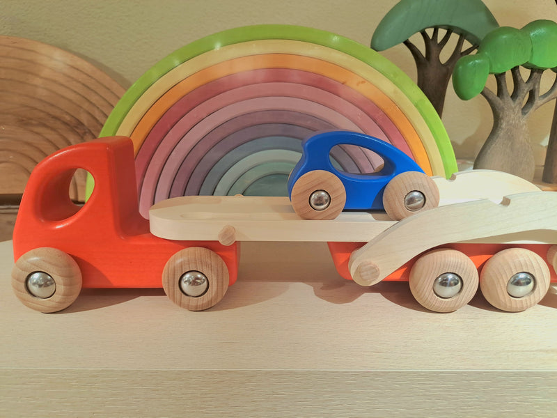 Auto Transporter Eco Toddler Wooden Toy Car by Bajo 18m+