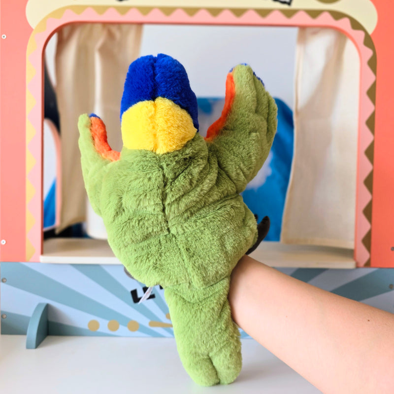 Eco Lorikeet Hand Puppet 25cm By Eco Buddies Pretend and Imaginative Play Toy 3yrs+