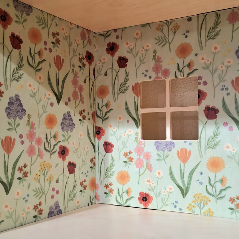 Wooden Doll House Meadow by Milin Toys Pretend & Imaginative Play 3yrs+ (Bulky Shipping)