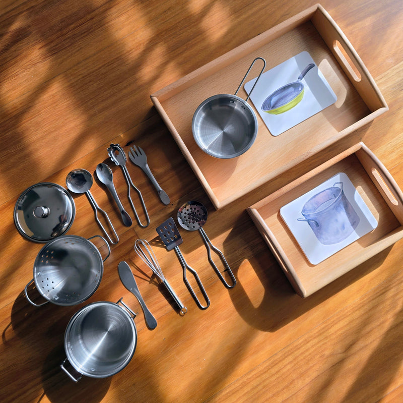 Montessori Mini Kitchen Replicas with Similar Cards 3yrs+