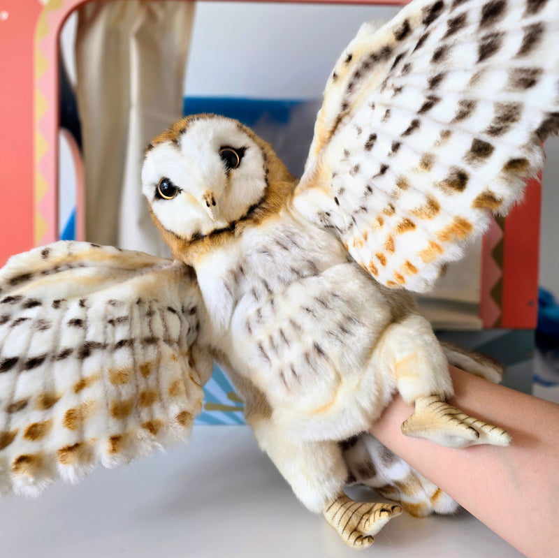 Barn Owl Hand Puppet by Hansa Pretend and Imaginative Play Toy 3yrs+