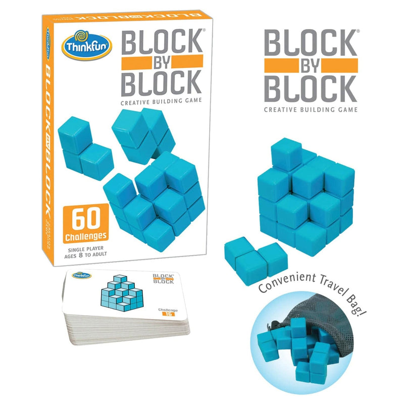 3D Block by Block Creative Building Game Building Blocks by Think Fun 8yrs+