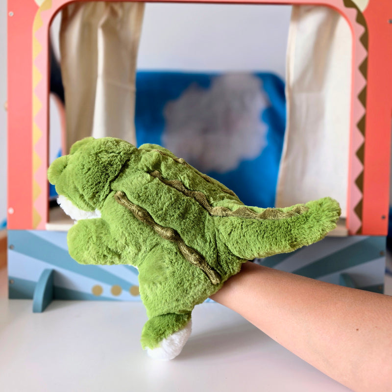 Eco Crocodile Hand Puppet 25cm By Eco Buddies Pretend and Imaginative Play Toy 3yrs+