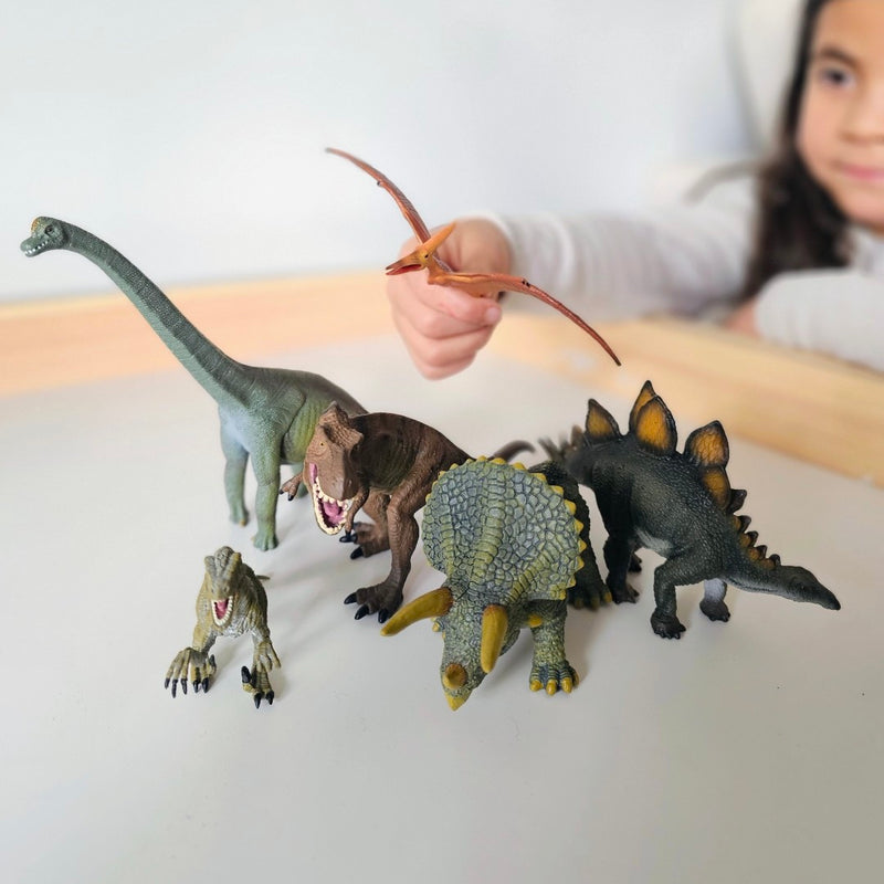 Dinosaurs Figurine Prehistoric Life Collection Gift Set 6pc by CollectA Animal Figurines Dinosaur and Dragon Theme 3yrs+