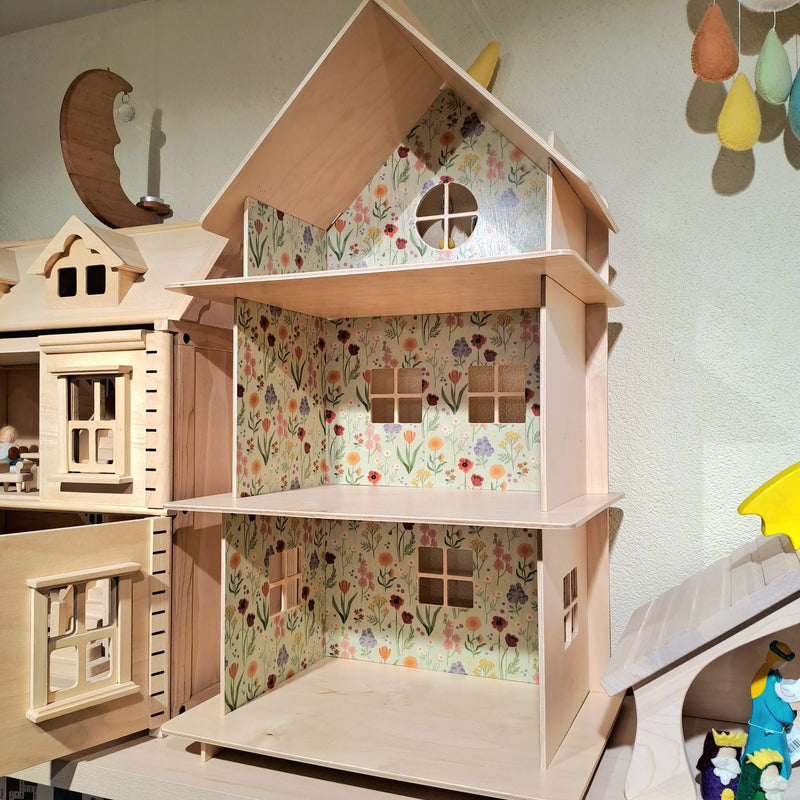 Wooden Doll House Meadow by Milin Toys Pretend & Imaginative Play 3yrs+ (Bulky Shipping)