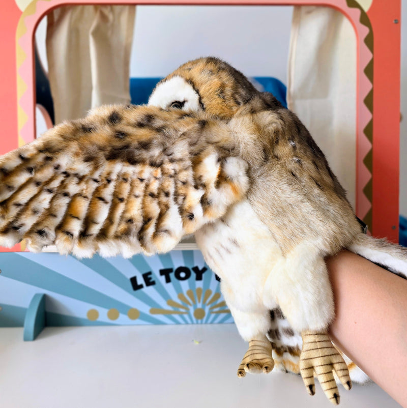 Barn Owl Hand Puppet by Hansa Pretend and Imaginative Play Toy 3yrs+