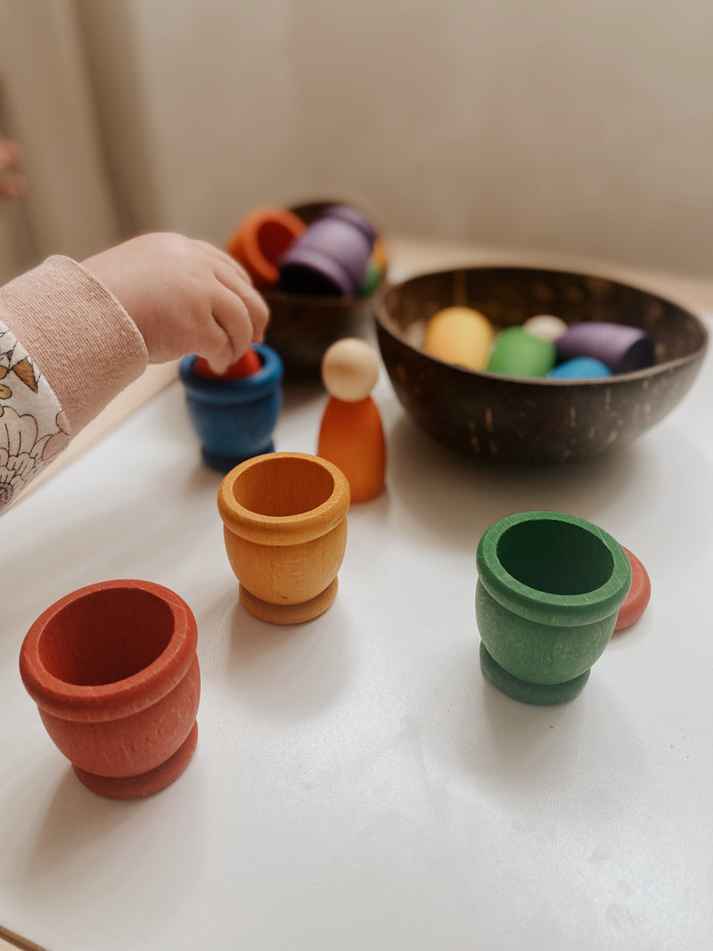 Grapat Coloured Mates 6 pcs Baby Toys Baby Gifts Idea 10m+