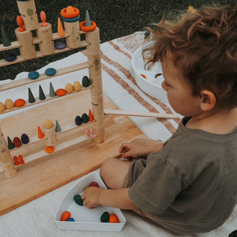 Grapat Woodland 27pcs Wooden Building Blocks Baby Toddlers Toys 0m+