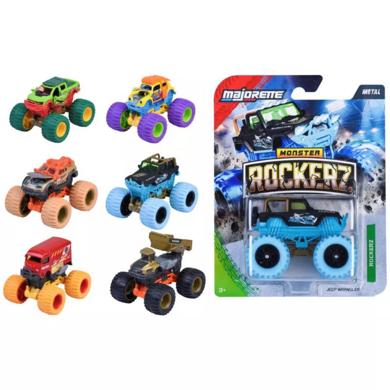 Majorette Monster Rockerz Vehicle 1pc 6 Designs Metal Travel Toys Car Gift Idea for 3yrs+