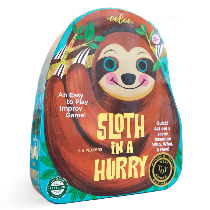 eeBoo Sloth in a Hurry Board Game 5yrs+