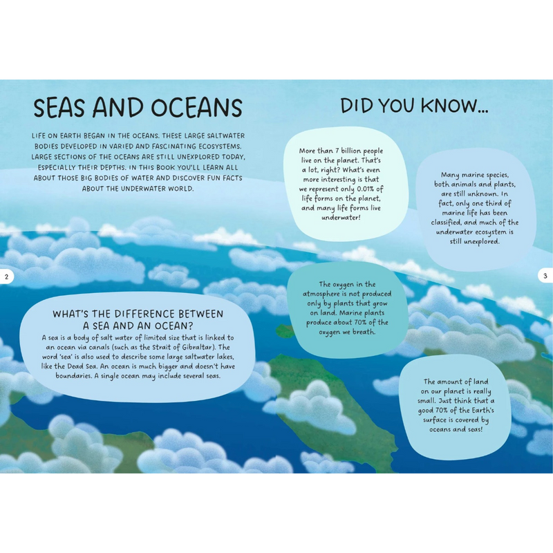 Glow in the Dark Day and Night Sea 100pc Puzzle and Book Set by Sassi Ocean Theme Gift Idea for 5yrs+