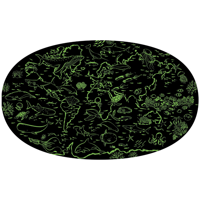 Glow in the Dark Day and Night Sea 100pc Puzzle and Book Set by Sassi Ocean Theme Gift Idea for 5yrs+