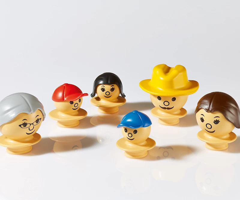 Mobilo Figures Light Set of 6 Creative Construction Toy Build Play Learn for Children STEM Cognitive Developmental Toys for Preschoolers 3yrs+