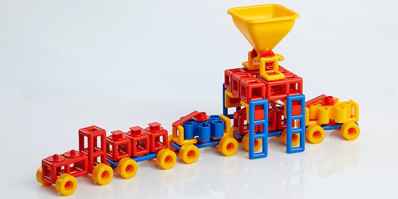 Mobilo Flow Advanced Set 134pc Creative Construction Toy Build Play Learn for Children STEM Cognitive Developmental Toys for Toddlers Best Seller 3yrs+