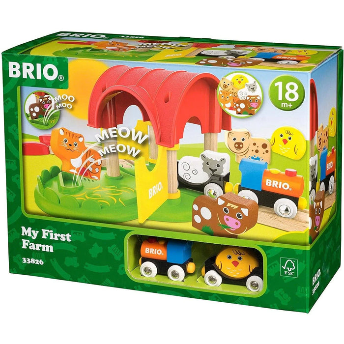 BRIO My First Farm 12pcs Toddler Toys 18m+ Farm Animal Toys