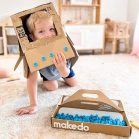 Makedo Create 260pcs Cardboard Construction Set Art and Craft for kids Best Seller Eco Friendly Gift 5yrs+